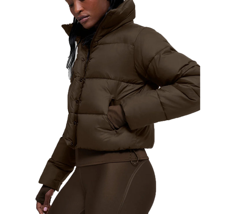alo Women's Gold Rush Puffer Espresso