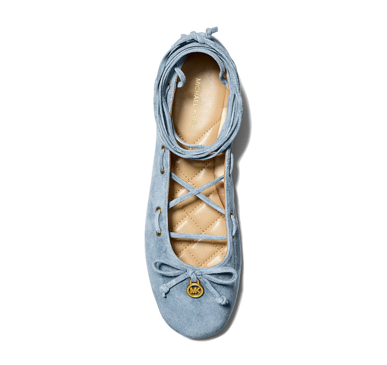 Michael Kors Women's Shae Flex Suede Ballet Flat Chambray