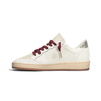 Golden Goose Women's Ball Star Sneakers Leopard Print/Silver/White