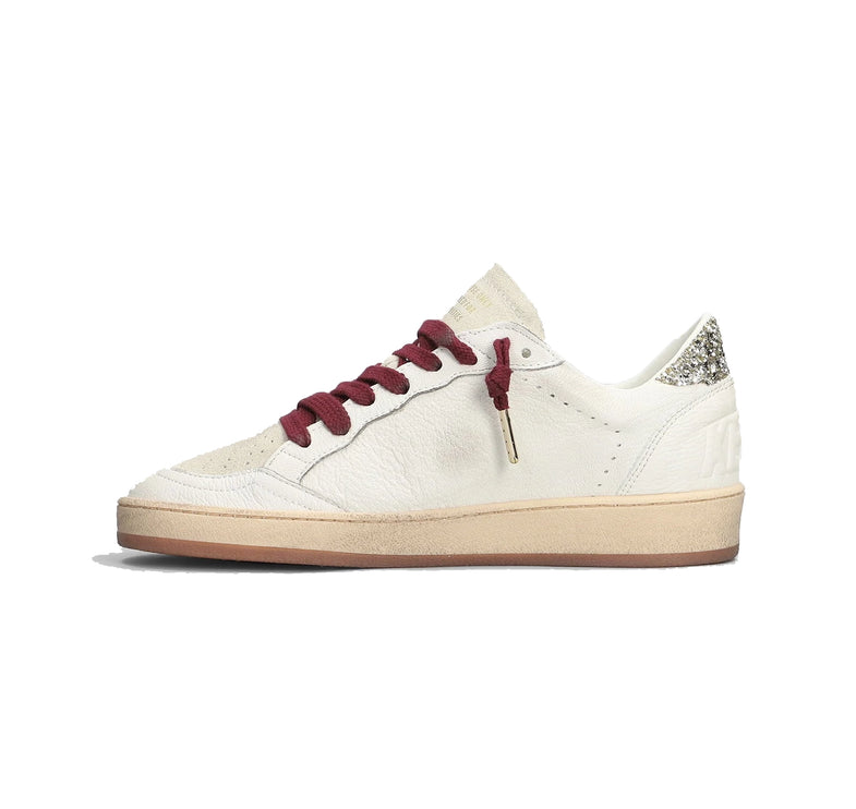 Golden Goose Women's Ball Star Sneakers Leopard Print/Silver/White