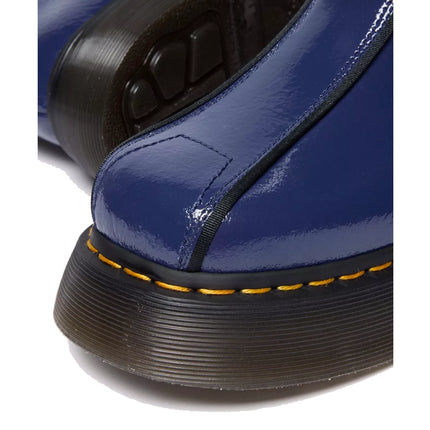 Dr. Martens Women's Buzz Hi Distressed Patent Boots Dark Blue