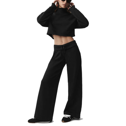 alo Women's Cropped Serenity Coverup Black