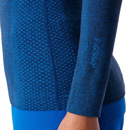 FIGS Women's Salta Seamless Longsleeve Underscrub Royal Blue