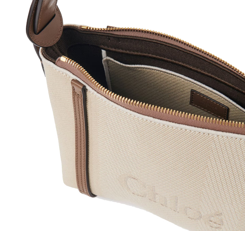 Chloé Women's Carry Shoulder Bag in Canvas Vegetal Beige