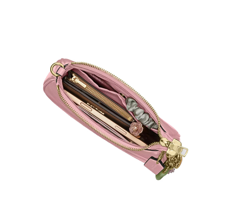 Coach Women's  Teri Mini Crossbody Bag With Bows Gold/Soft Pink