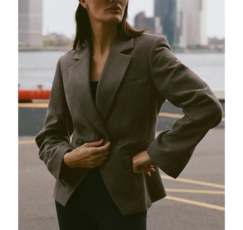 alo Women's Cinch Blazer Olive Tree