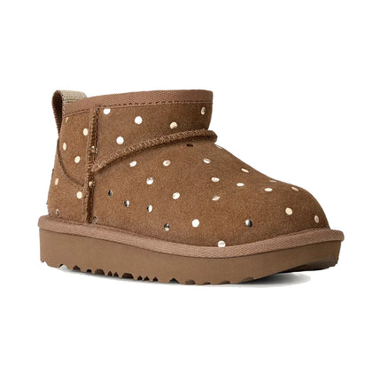 UGG Toddlers Classic Ultra Mini Shiny Dots Chestnut