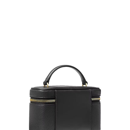 Michael Kors Women's Vivi Small Vanity Crossbody Bag Black/Gold