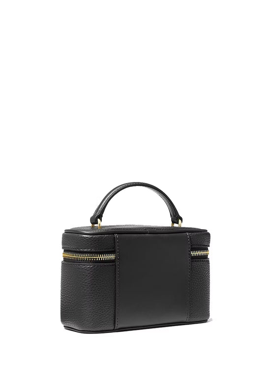 Michael Kors Women's Vivi Small Vanity Crossbody Bag Black/Gold