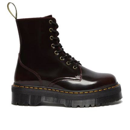 Dr. Martens Unisex Jadon Arcadia Leather Platform Boots Cherry Red