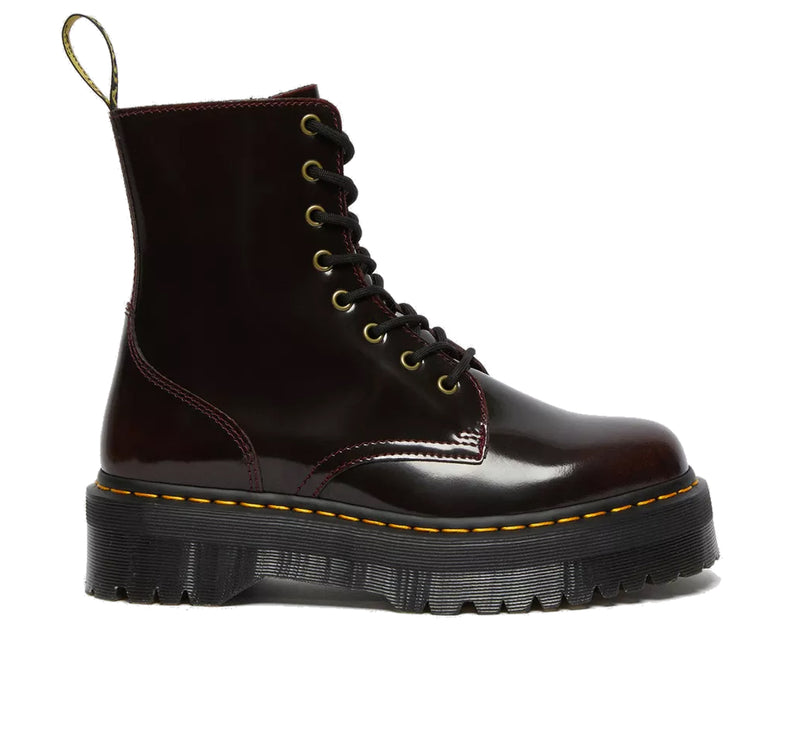 Dr. Martens Unisex Jadon Arcadia Leather Platform Boots Cherry Red
