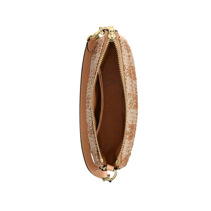 Coach Women's Nolita 19 With Gingham Print Gold/Tan