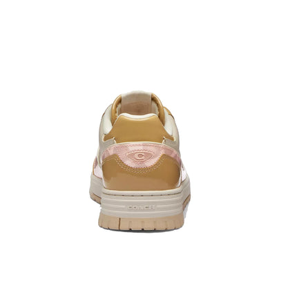Coach Women's Soho Sneaker With Patent Signature Candy Pink/Light Beige