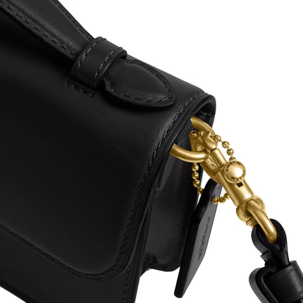 Coach Women's New York Elora Top Handle Crossbody Bag Brass/Black