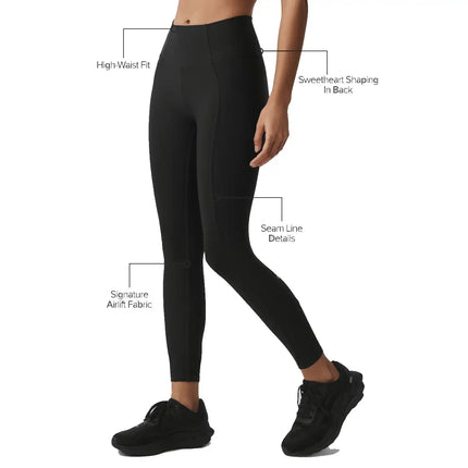 alo Women's Airlift High-Waist 7/8 Fine Line Legging Black
