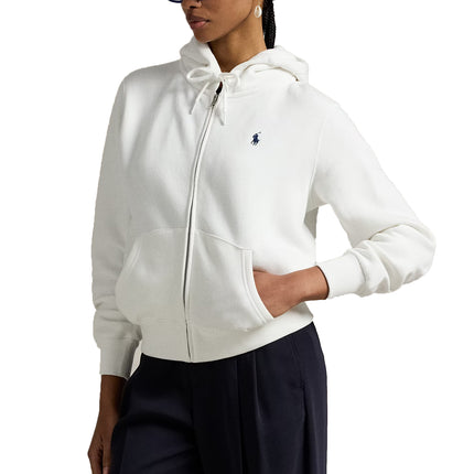 Polo Ralph Lauren Women's Fleece Full-Zip Hoodie White