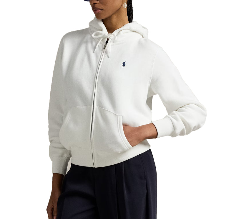 Polo Ralph Lauren Women's Fleece Full-Zip Hoodie White