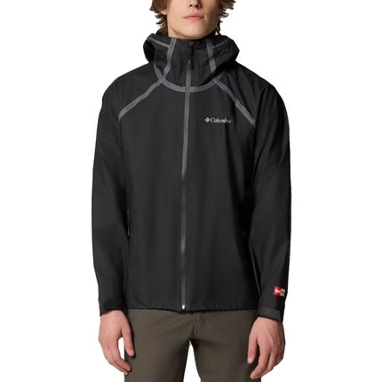 Columbia Men's Reign No Shine Rain Jacket Black