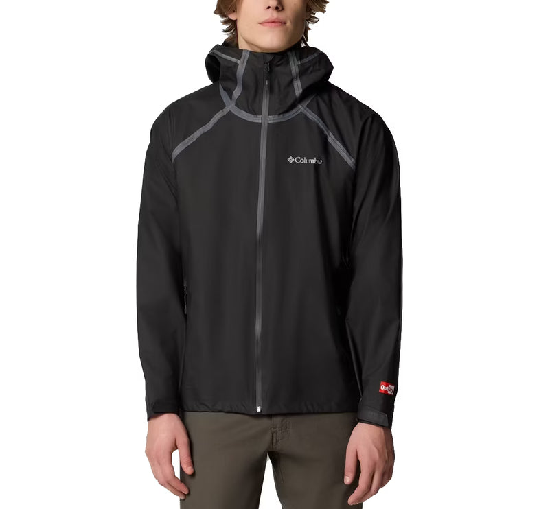 Columbia Men's Reign No Shine Rain Jacket Black