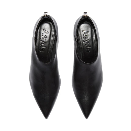AEYDE Women's Virun Pointed Sock Boots Black Nappa