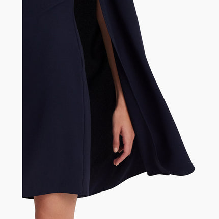 Polo Ralph Lauren Women's Cape Georgette Cocktail Dress Lighthouse Navy