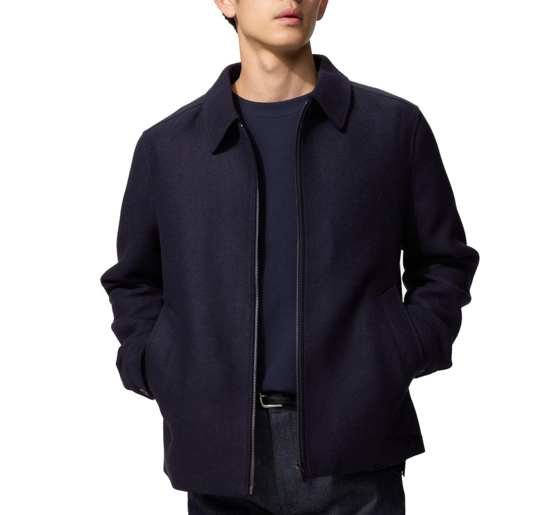 Uniqlo Unisex Single Collar Short Blouson 69 Navy