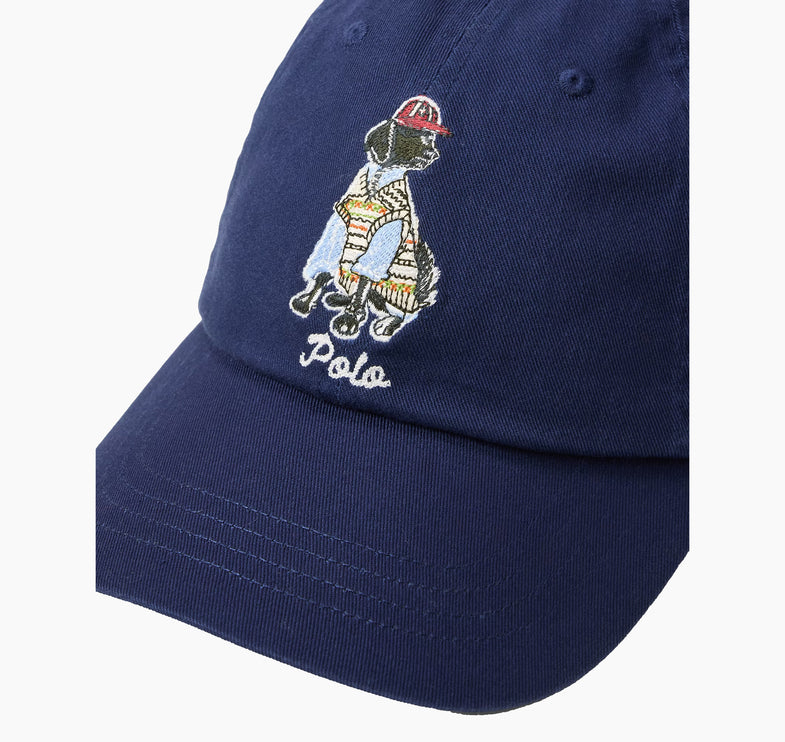 Polo Ralph Lauren Unisex Dog Embroidered Twill Ball Cap Newport Navy