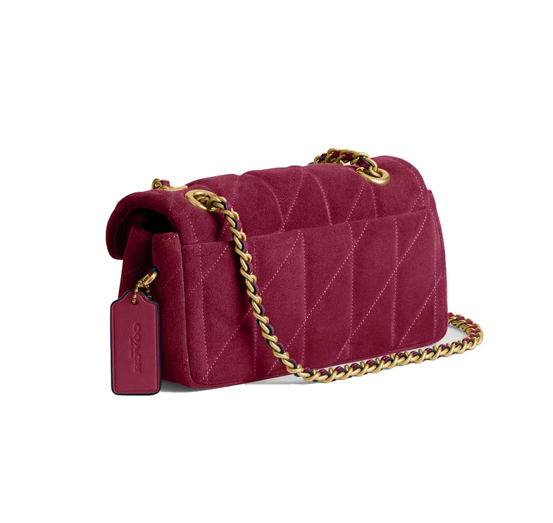 Coach Women's Tabby Shoulder Bag 20 With Pillow Quilting Brass/Dark Fuchsia