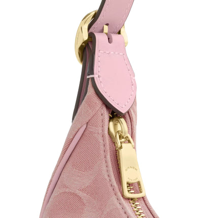 Coach Women's Emily Shoulder Bag In Signature Denim Gold/Light Pink