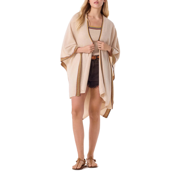 KUJTEN Women's Cashmere Poncho Bayi Organic