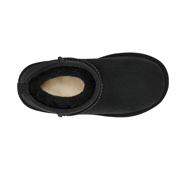 UGG Classic Ultra Mini çocuk botu, siyah süet