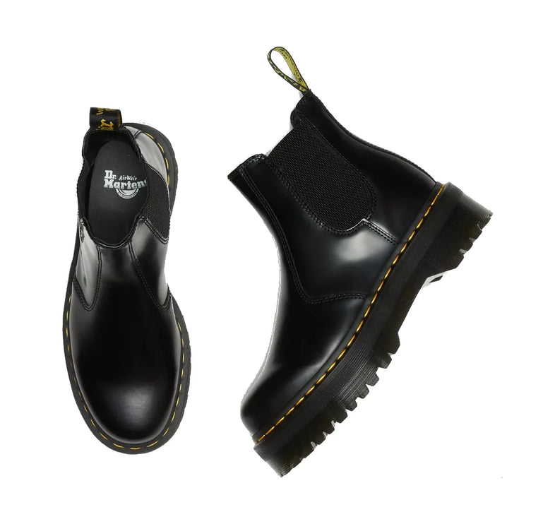 Dr. Martens Women's 2976 Polished Smooth Platform Chelsea Boots Black - İndirim