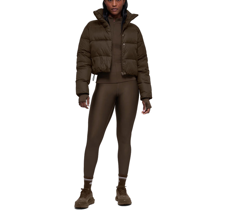 alo Women's Gold Rush Puffer Espresso