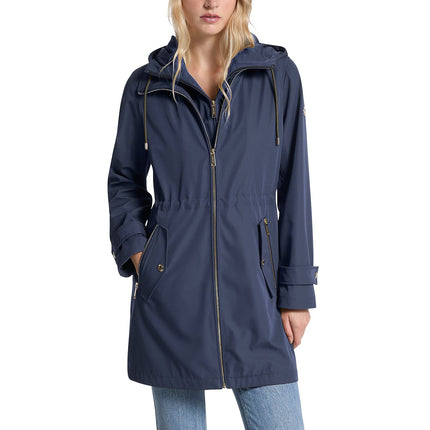 Michael Kors Women's 2-in-1 Water-Resistant Anorak Midnight Blue