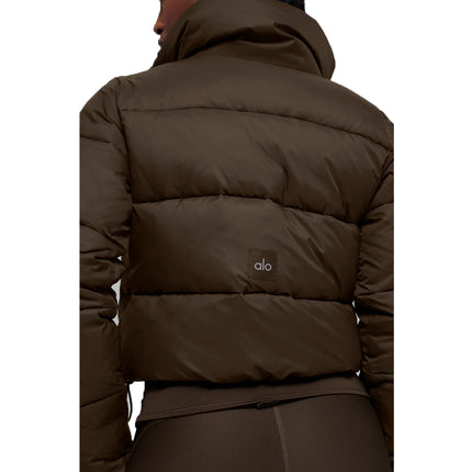 alo Women's Gold Rush Puffer Espresso