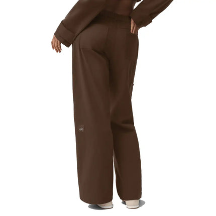 alo Women's High Road Straight Leg Pant Espresso