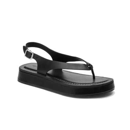 Coach Women's Sculpted C Platform Thong Sandal Black