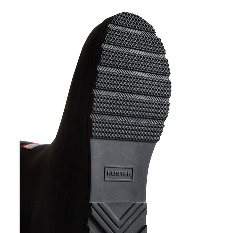 Hunter Women's Play Vegan Shearling Insulated Short Rain Boots Black