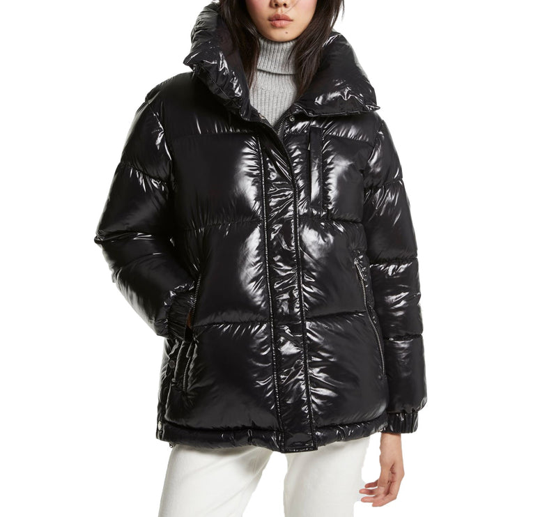 Michael Kors Women's Ciré Nylon Puffer Jacket Black