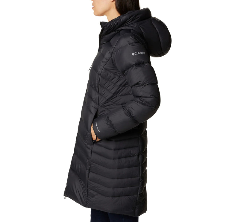 Columbia Women's Autumn Park Down Hooded Mid Jacket Black - Hemen Kargoda