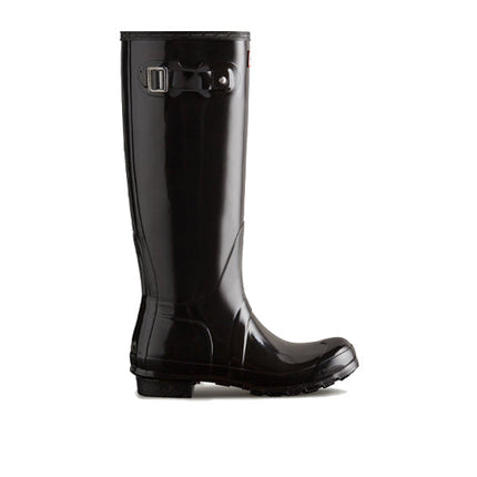 Hunter Women's Original Tall Gloss Rain Boots Black