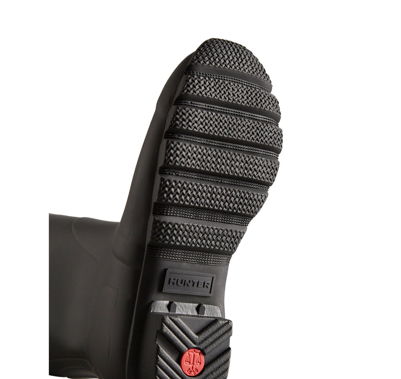 Hunter Women's Tall Back Adjustable Rain Boots Black