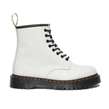 Dr. Martens Unisex Bex Smooth Leather Platform Boots White