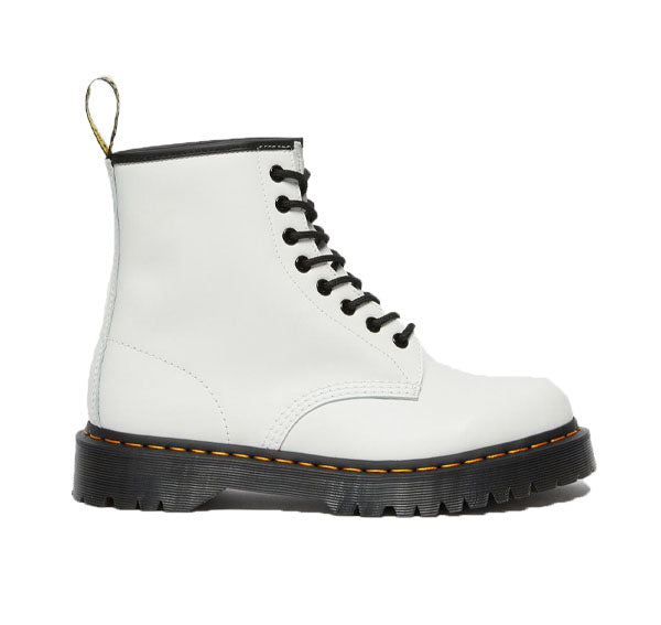 Dr. Martens Unisex Bex Smooth Leather Platform Boots White