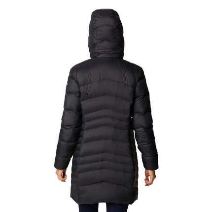 Columbia Women's Autumn Park Down Hooded Mid Jacket Black - Hemen Kargoda