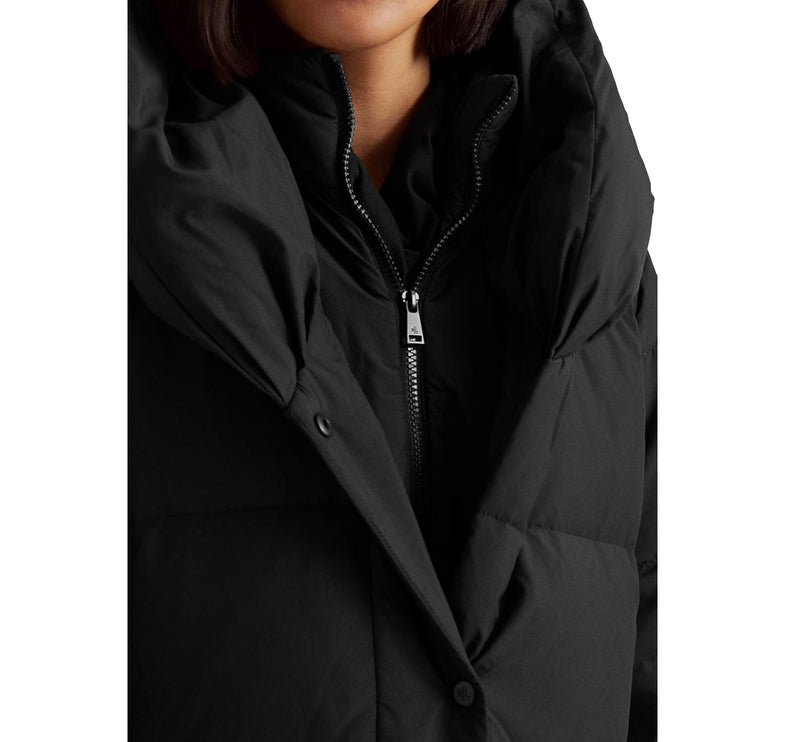 Polo Ralph Lauren Women's Oversize Collar Quilted Down Coat Black