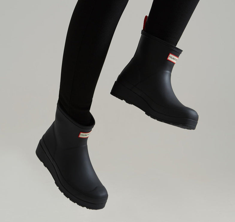 Hunter Women's Original Play Short Rain Boots Black
