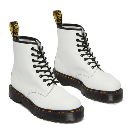 Dr. Martens Unisex Bex Smooth Leather Platform Boots White