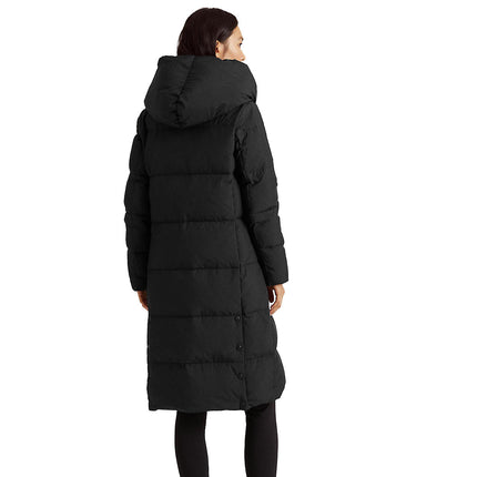 Polo Ralph Lauren Women's Oversize Collar Quilted Down Coat Black