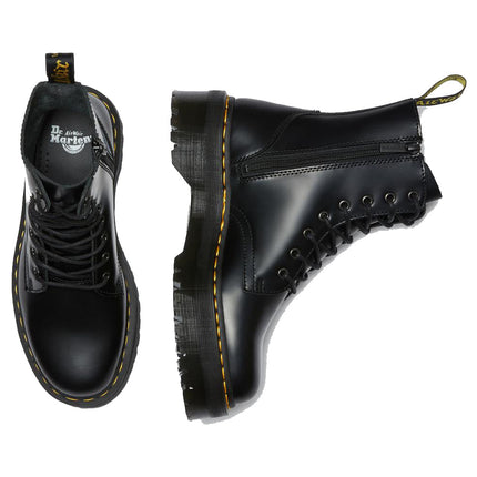 Dr. Martens Unisex Jadon Smooth Leather Platform Boots Black - Hızlı Teslimat